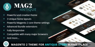 Mag2Antique - Magento 2 Theme for Antique Store Marketplace by netbaseteam
