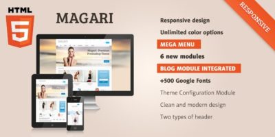 Magari - Responsive OpenCart Theme by tooniu