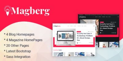 Magberg - Blog & Magazine HTML Template by Cyclone_Themes