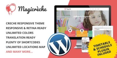 Magicreche - Responsive Crèche WordPress Theme by Coffeecream