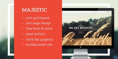 Majestic - Creative Landing Page Template by AtiX