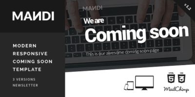 Mandi - Modern Responsive Coming Soon Template by webisir