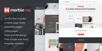 Marble - Multipurpose PSD Template by upifix