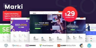 Marki - Digital Marketing Agency WordPress Theme by wpsixer