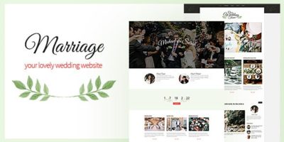 Marriage - Responsive Wedding Wordpress Theme by VegaThemes
