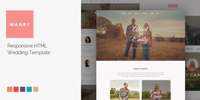 Marry - Responsive HTML Wedding Template by DoubleEight