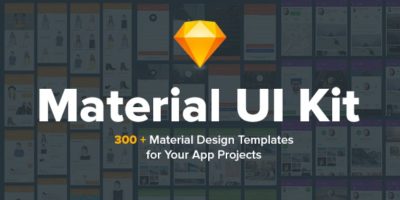 Material Design UI KIT - 300+ for Sketch by uicreativenet
