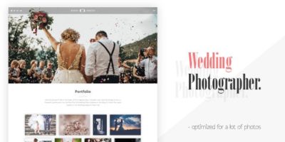 Max - Landing Page For Wedding Photographer by Number_One