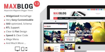 MaxBlog - Responsive Magazine Blogger Template by MyTemplatesLab