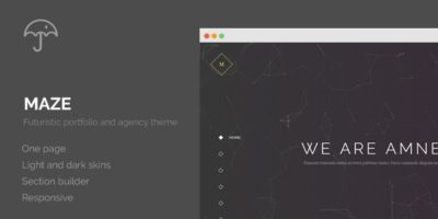 Maze - Creative Agency Portfolio WordPress Theme by UmbrellaStudios