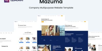 Mazuma - Business Elementor Template Kit by kreativspace