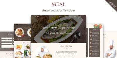 Meal_Restaurant Muse Template by CreativeRacer