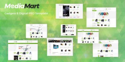 MediaMart - Gadgets & Digital PSD Template by cleveraddon