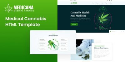 Medicana - Medical Cannabis HTML Template by Fuznet