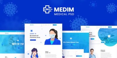 Medim - Coronavirus Medical Prevention and Health PSD Template by Themmem