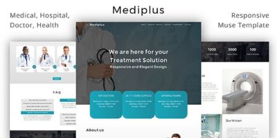Mediplus _ Medical / Hospital /  Doctor / Health  Muse Template by CreativeRacer