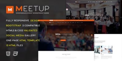 Meetup - Conference Event HTML Template by TemPlaza-Hub