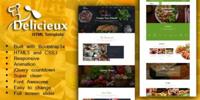 Mega Delicieux - Restaurant and Food HTML5 Template by thememoto