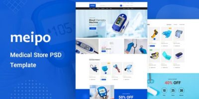 Meipo - Medical Store PSD Template by Fuznet