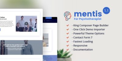 Mentis Psychotherapist responsive HTML template by webtechtoday