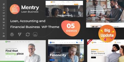 Mentry - Loan and Financial WordPress Theme by themesion