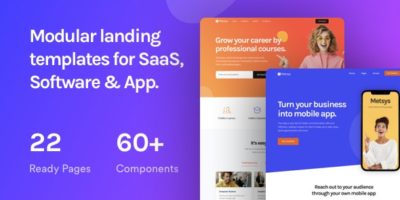 Metsys - Landing Page Template for SaaS