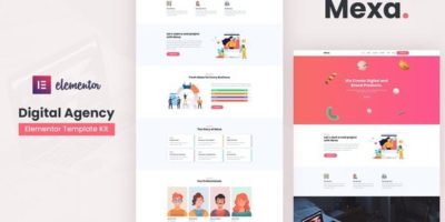 Mexa - Digital Agency Elementor Template Kit by MeemCode
