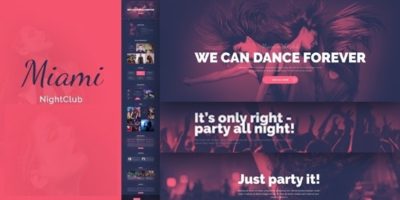 Miami - Night Club HTML Template by wp-copilot