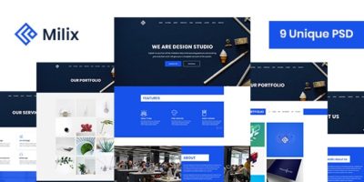 Milix - Creative Agency Template by pikrana