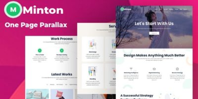Minton - One Page Parallax Template by theme_ocean