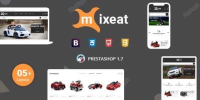Mixeat - Ecars & Escooter Prestashop 1.7 Responsive Theme by Aeipix