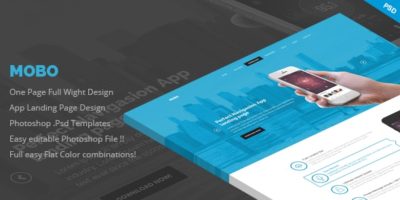 Mobo - One Page App Landing Page by GokhanKara