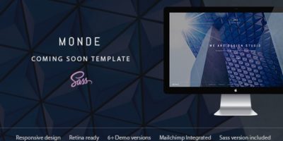 Monde — Creative Coming Soon & Maintenance Mode Template by WpWay_