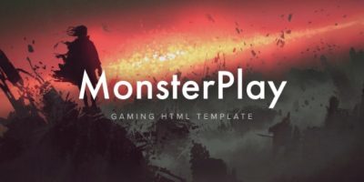 MonsterPlay - eSports and Gaming HTML Template by _nK