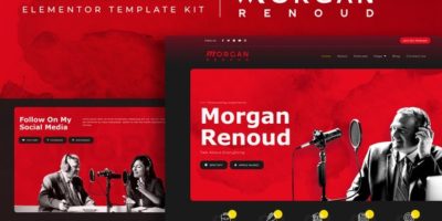 Morgan Renoud - Personal Podcast Elementor Template Kit by onecontributor