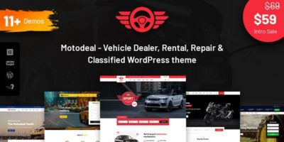 Motodeal - Car Dealer & Classified WordPress Theme by DroitThemes