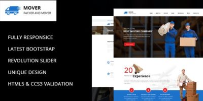 Movers - Company HTML Template by Themelab15