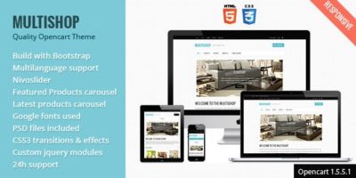 Multishop - Quality Responsive OpenCart Template by BittLoader