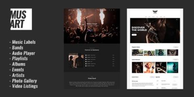Musart - Music Label and Artists WordPress Theme by _nK