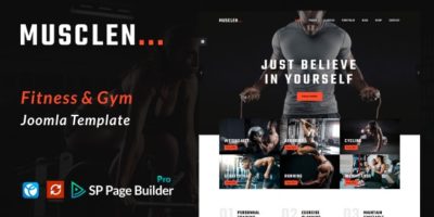 Musclen  – Fitness and Gym Joomla Template by Theme-Olio