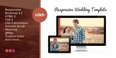 NIKH - Responsive HTML Wedding Template by DoubleEight