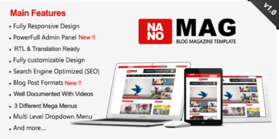 NanoMag - Responsive Blog & Magazine Blogger Template by MyTemplatesLab