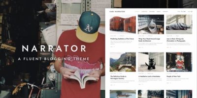 Narrator — A Fluent WordPress Blogging Theme by MauerThemes