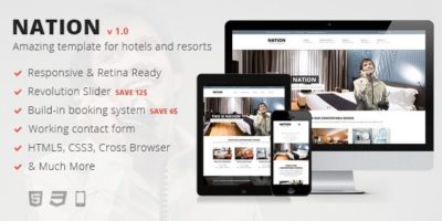 Nation Hotel - Responsive HTML Template by raybreaker