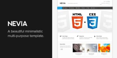 Nevia - Responsive HTML5 Template by Vasterad
