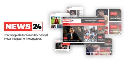 News24 - Responsive Newspaper and News Magazine Template by DynamicLayers