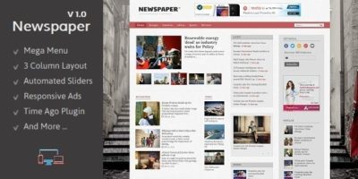 Newspaper - Responsive Blogger Template by TemplatesZoo