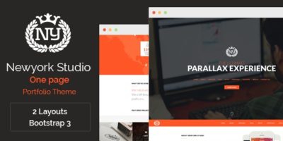 Newyork Studio - One Page Parallax Theme by nasirwd