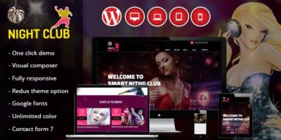 Night Club - One Page WordPress Theme For Parties by vergatheme