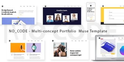 No_code - Creative Agency Portfolio Muse Template by BSVIT